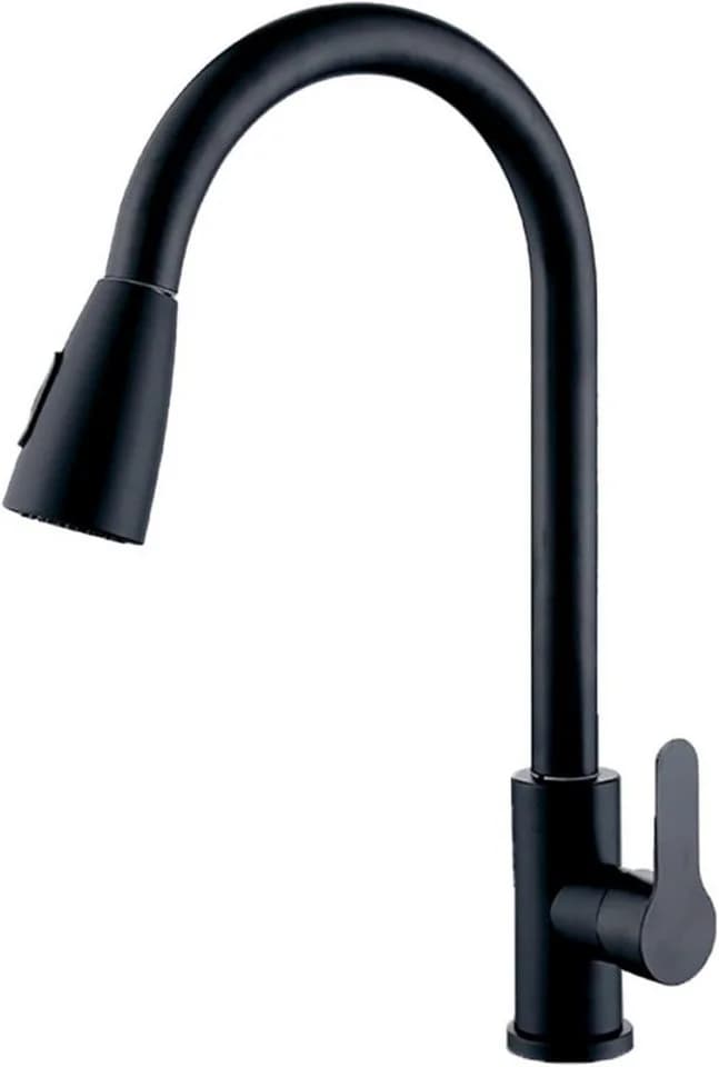 Faizee Home Küchenarmatur Wave Schwarz & Chrom mit Ausziehbrause - Bild 3