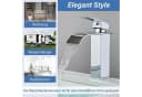Faizee Home Badarmatur Wasserfall Chrome Armatur Modern Bild 4
