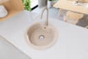 Faizee Home Granitspüle Vela Beige Ø 49cm Bild 2