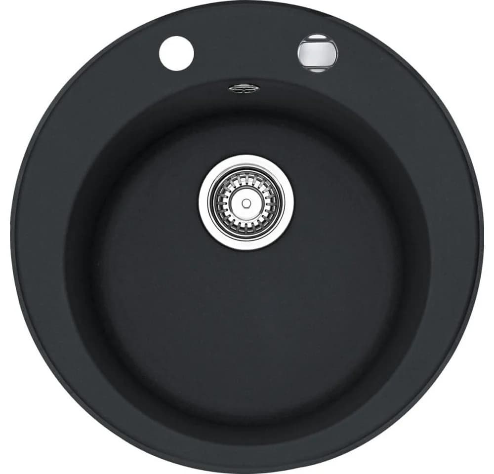 Faizee Home Granitspüle Vela Schwarz Ø 49cm Einbau - Bild 3