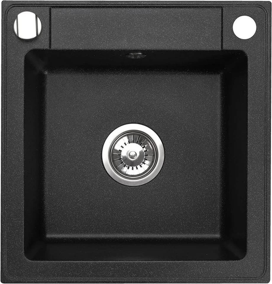 Faizee Home Granitspüle Schwarz Modern Einbauspüle