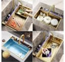 Faizee Home Neom Edelstahlspüle Nano Silber Gold Schwarz Bild 1