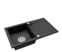 Faizee Home Granitspüle Mattschwarz Reversibel Einbauspüle Bild 3