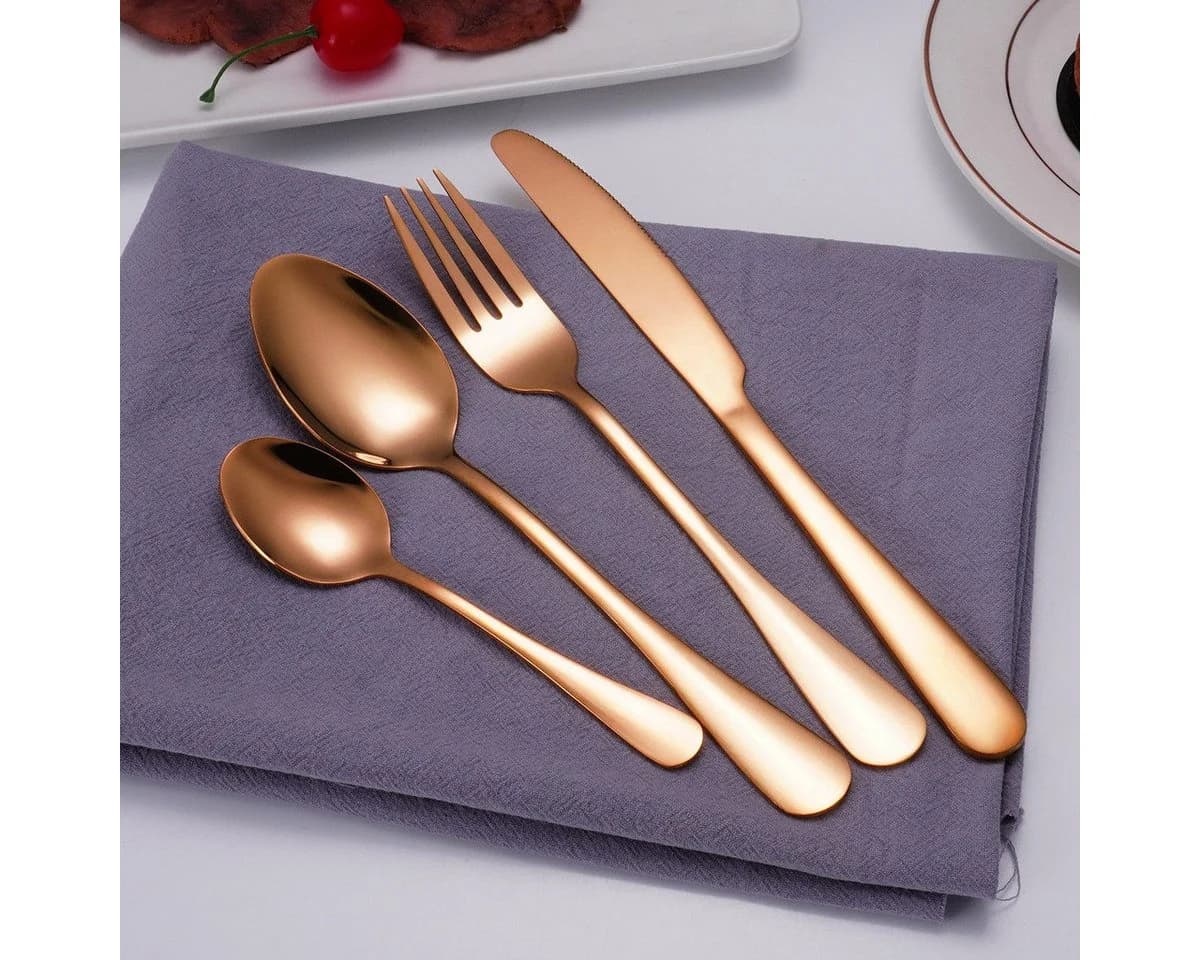 Faizee Home Besteck-Set 24-tlg. Edelstahl Rose Gold - Bild 3