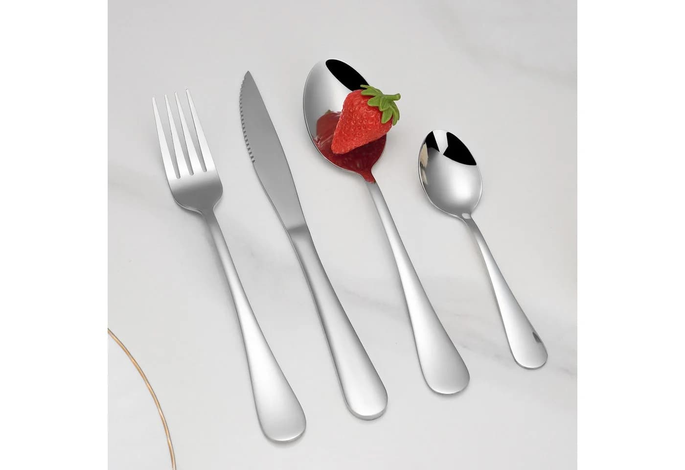 Faizee Home Besteckset 24-tlg. Edelstahl für 6 Personen Silber - Bild 5