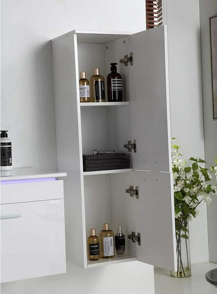 Faizee Home Badmöbel-Set 120cm Unterschrank mit LED-Spiegel und Soft-Close - Bild 5