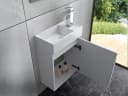Faizee Home Badmöbel-Set Rikka mit Waschbecken, Unterschrank & Spiegel Bild 2