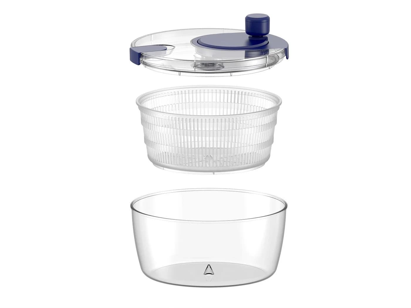 Faizee Home Salatschleuder FreshFlow Manuell Transparent Weiß - Bild 5