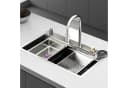 Faizee Home Neom Wasserfall-Küchenspüle Edelstahl Silber Bild 1