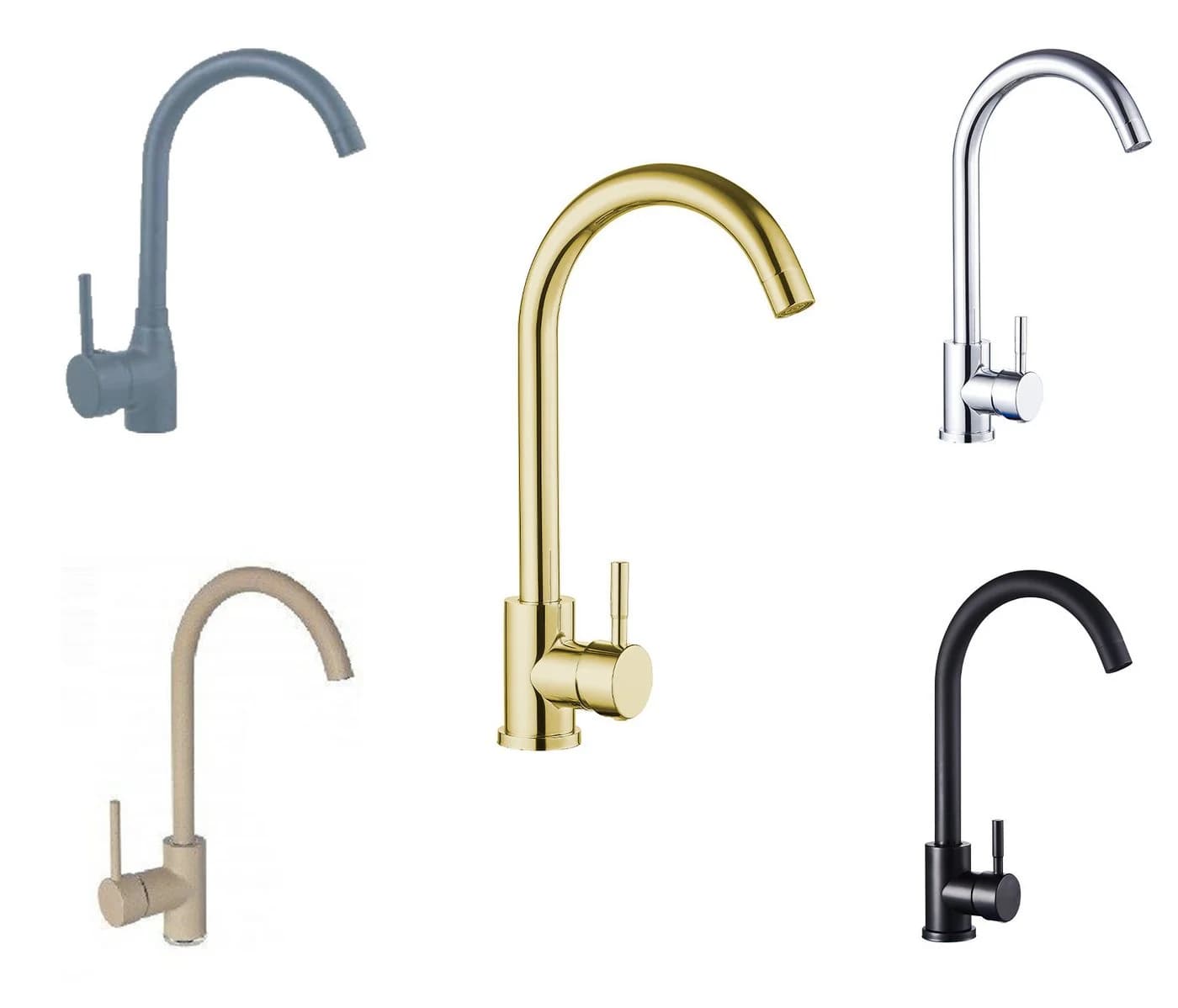Faizee Home Küchenarmatur Genial Armatur – Elegant & Funktional (4-St) Gold - Bild 2