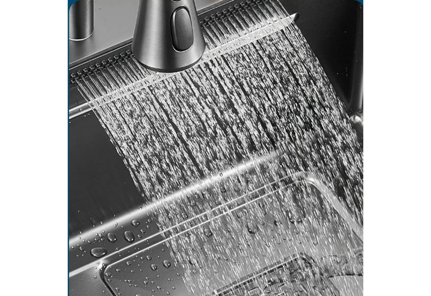 Faizee Home Küchenspüle Nano Edelstahl Schwarz Silber Digital - Bild 3
