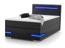 wonello Boxspringbett Lennox mit LED-Beleuchtung und Topper Bild 2