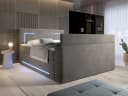 wonello Boxspringbett Monaco Samt mit TV-Lift & LED Bild 2