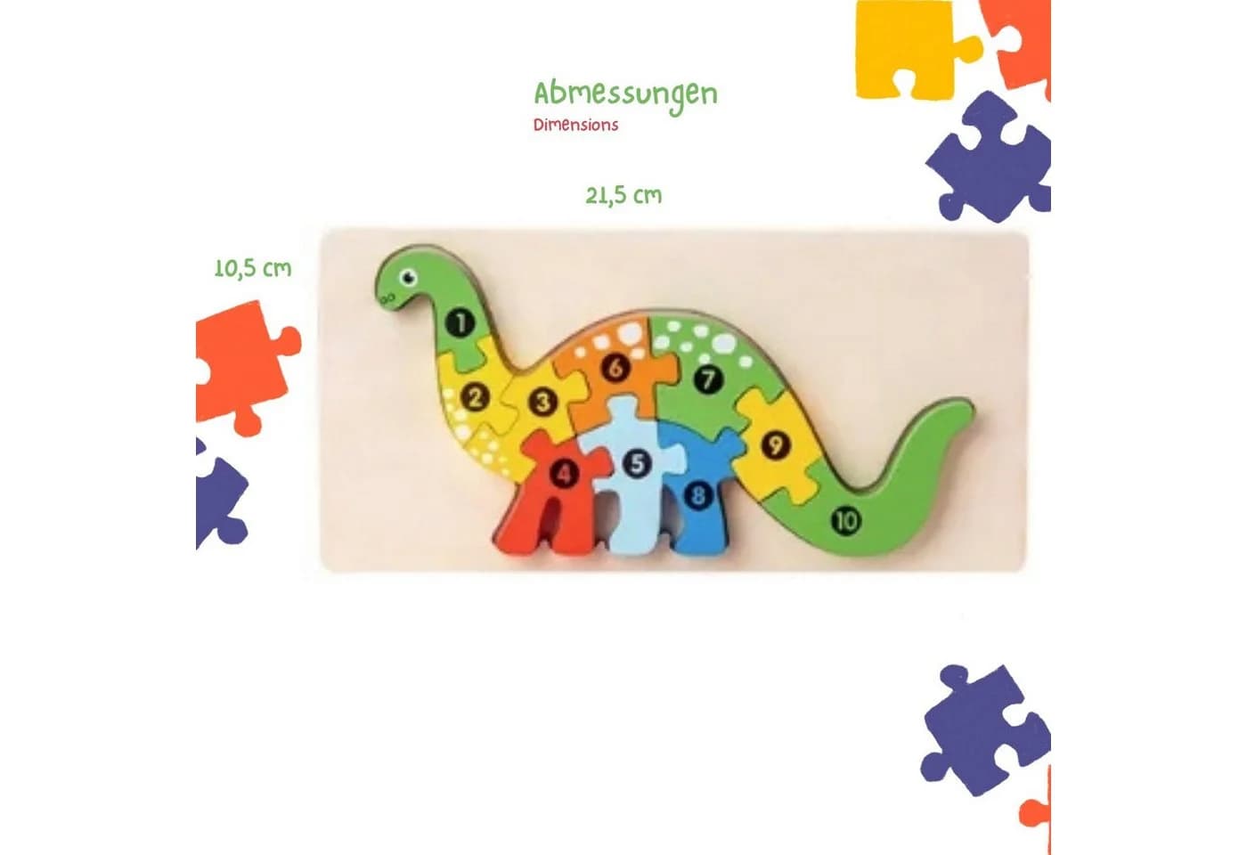 GICO Steckpuzzle Holzpuzzle Set für Jungen und Mädchen 6 er Pack - 3916, Puzzleteile - Bild 3