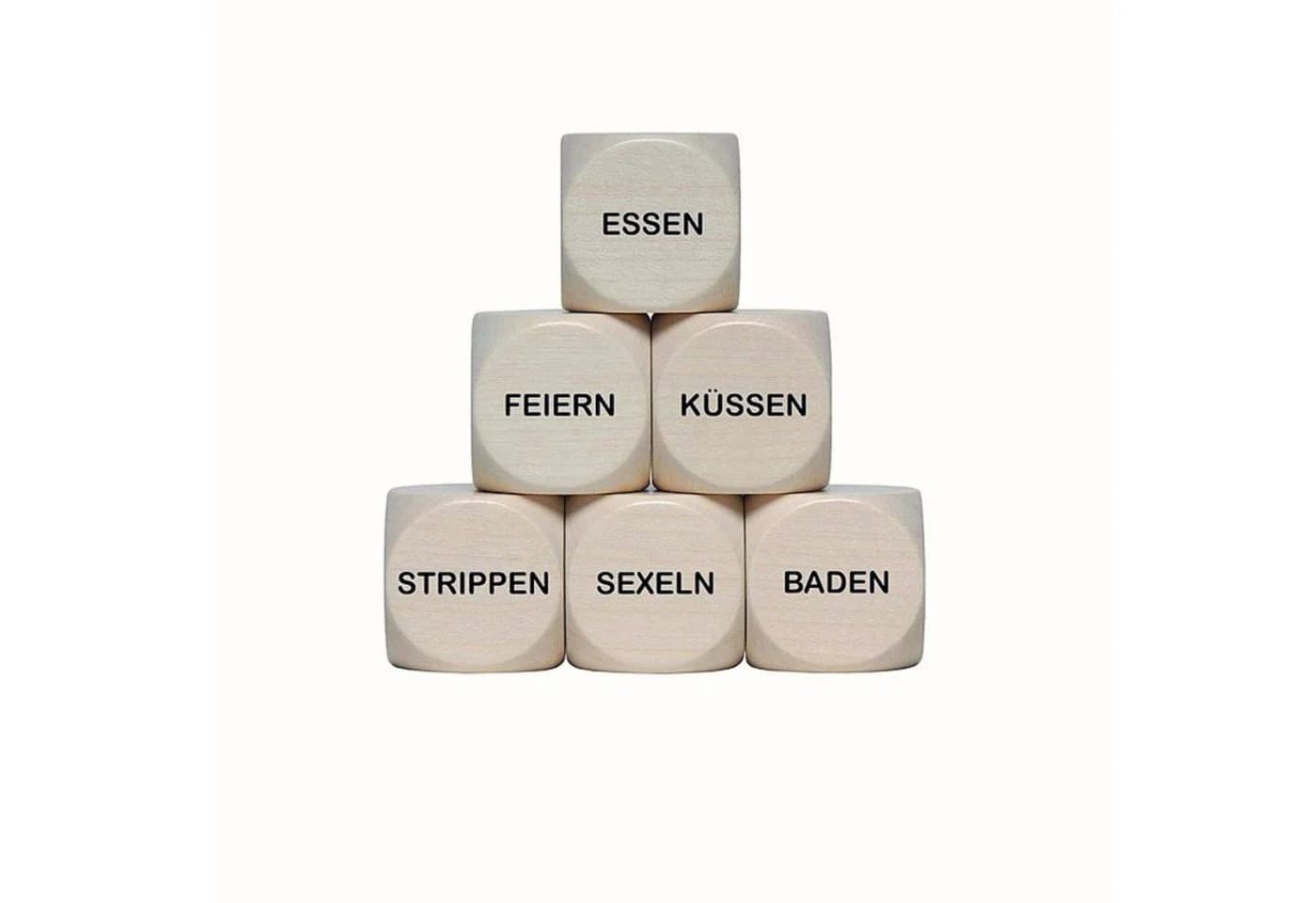 GICO Liebeswürfel Holzwürfel Natur 30mm