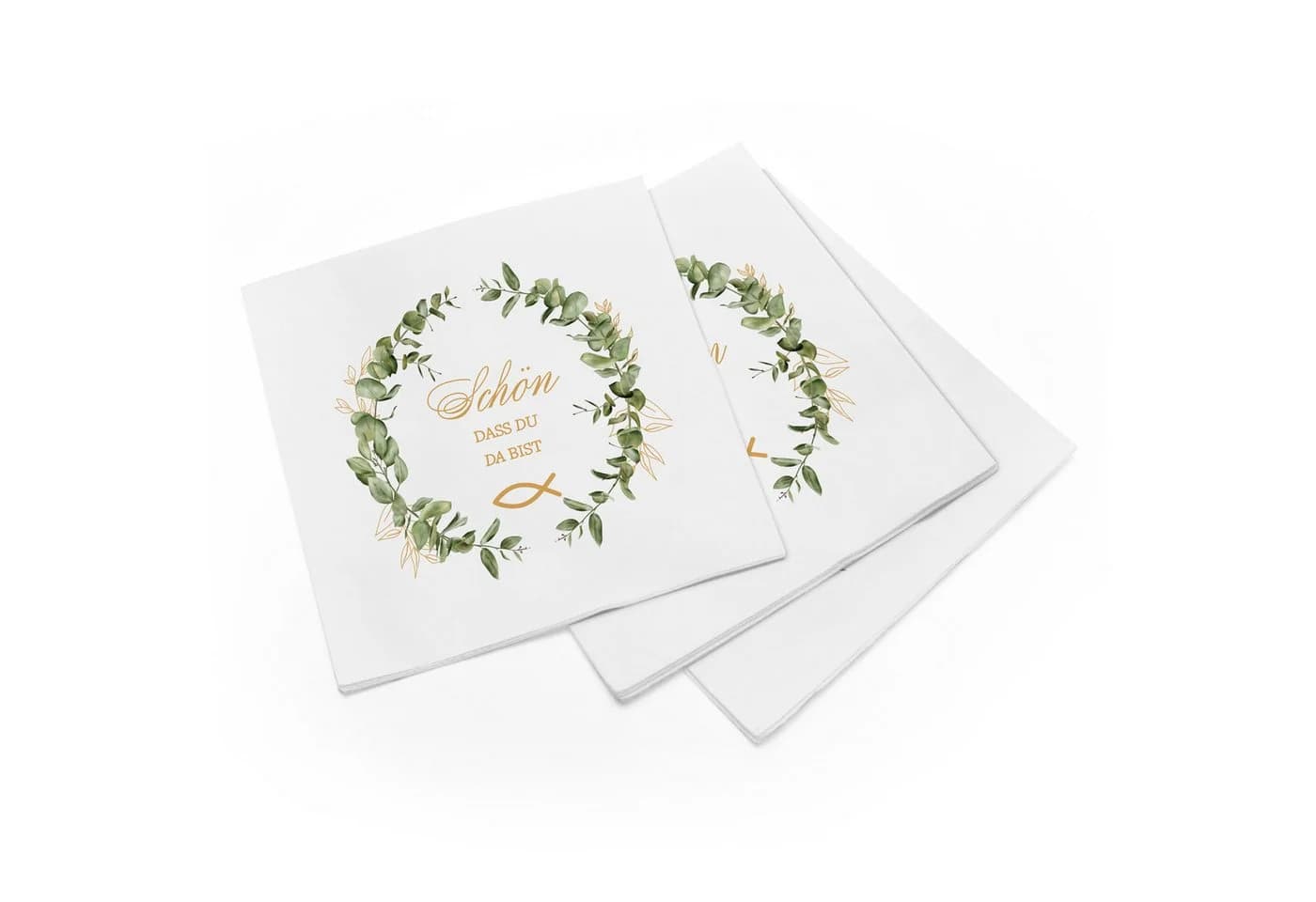 itenga Papierservietten & Tischkarten Set - Modernes Design