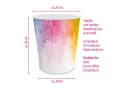 itenga Papierkorb Regenbogen Wasserfarben Kunststoff ca. 11 Liter Bild 1