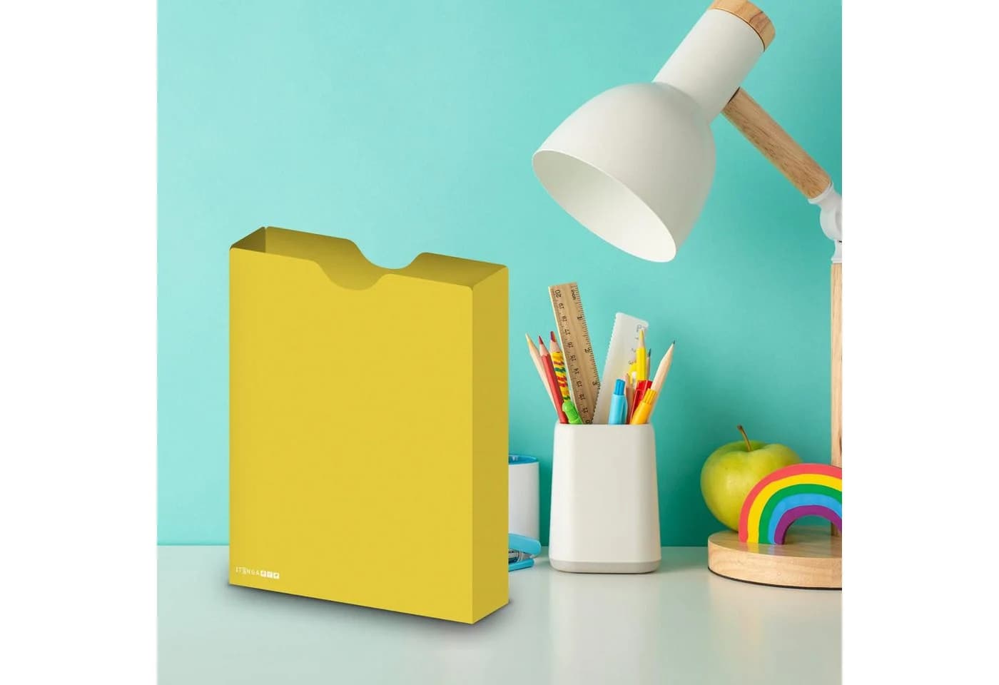 itenga Heftbox DIN A4 Hochformat PP gelb - Bild 3