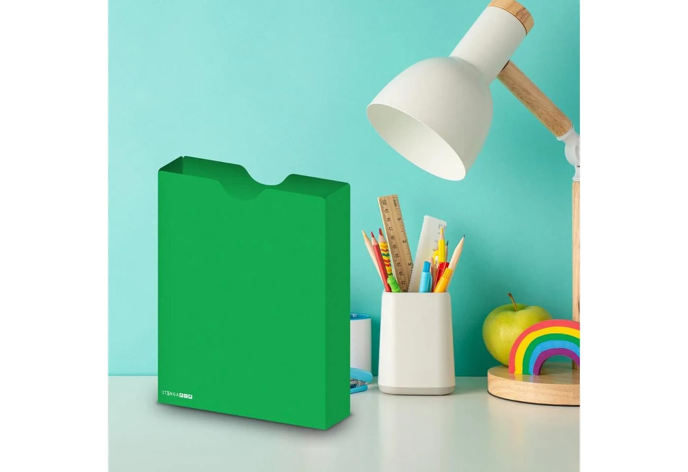 itenga Heftbox DIN A4 Hochformat Grün aus PP - Bild 3
