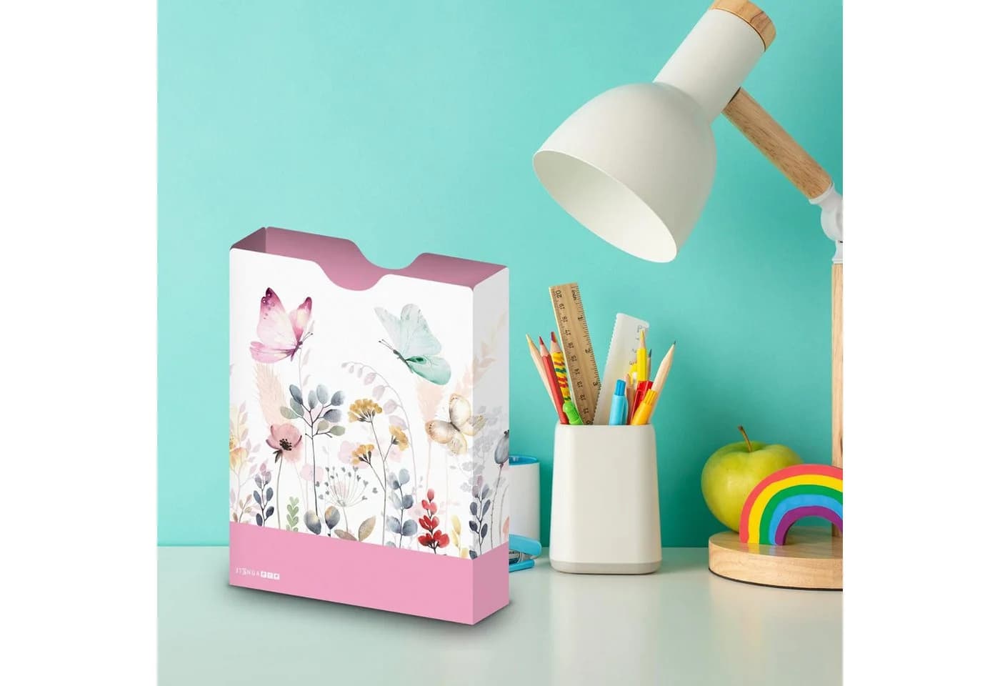 itenga Heftbox DIN A4 Hochformat PP Schmetterling - Bild 3