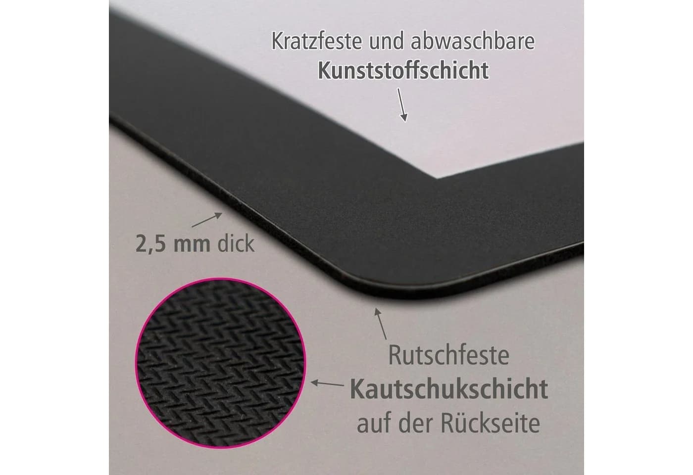 itenga Schreibtischunterlage V1 mit Stifteköcher und Papierkorb - Bild 3