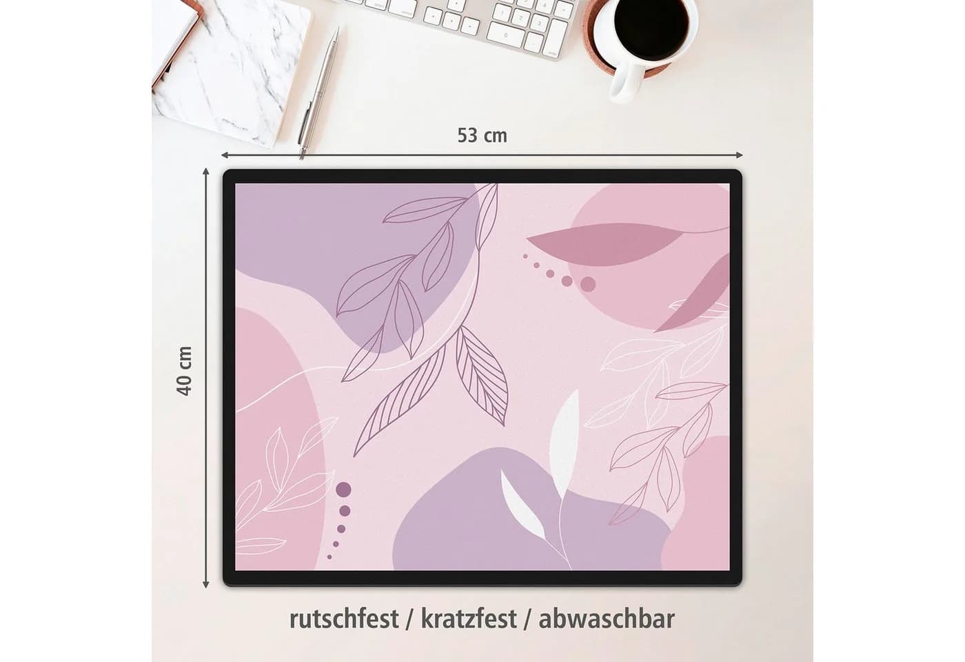 itenga Schreibtischunterlage Rosa Modernes Design