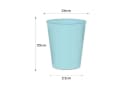 itenga Papierkorb 15 Liter blau - moderner Kunststoff Mülleimer Bild 1