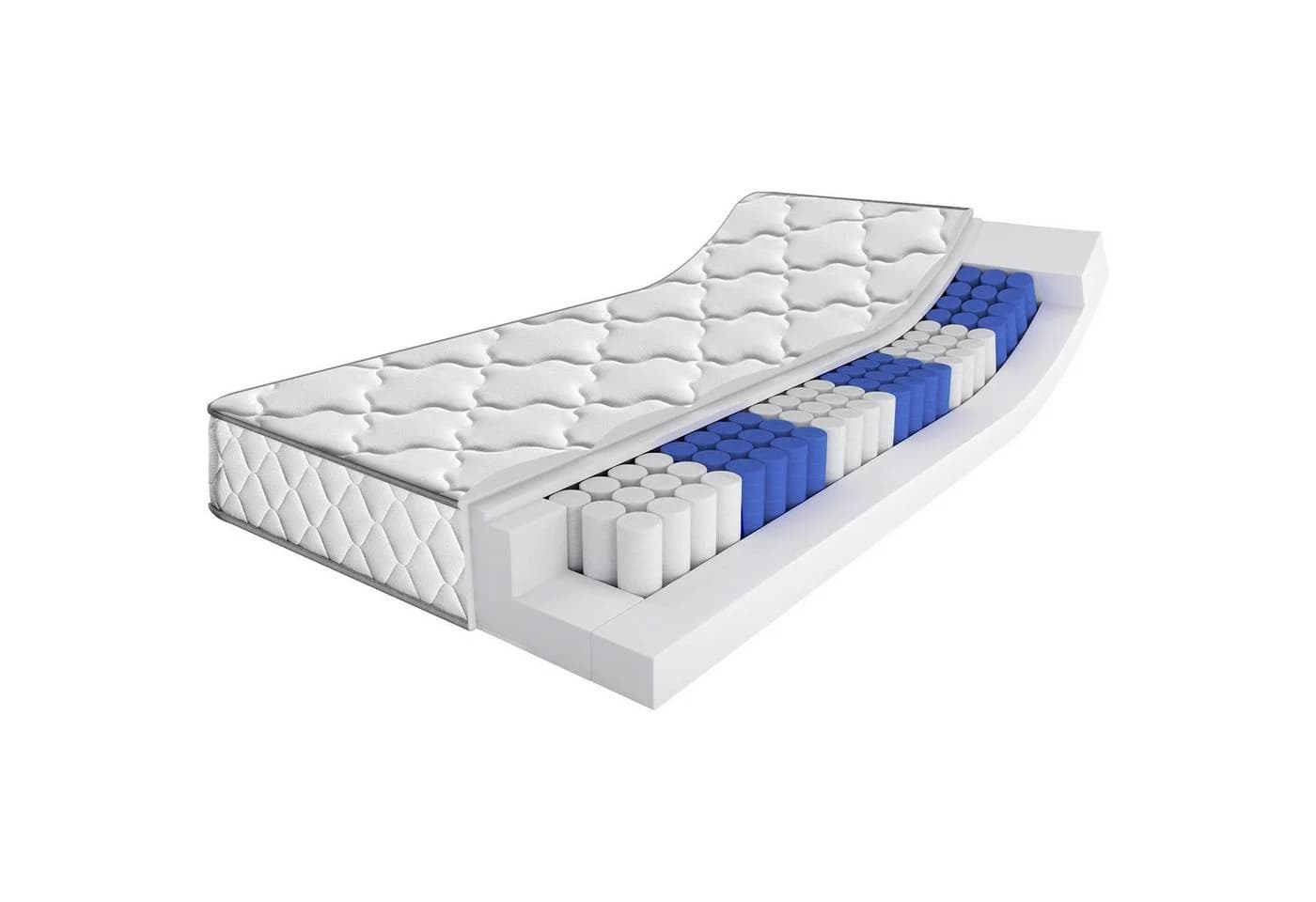 Lexzurn Taschenfederkernmatratze 7-Zonen, 20 cm hoch, 90x200 cm oder 140x200 cm - Bild 2