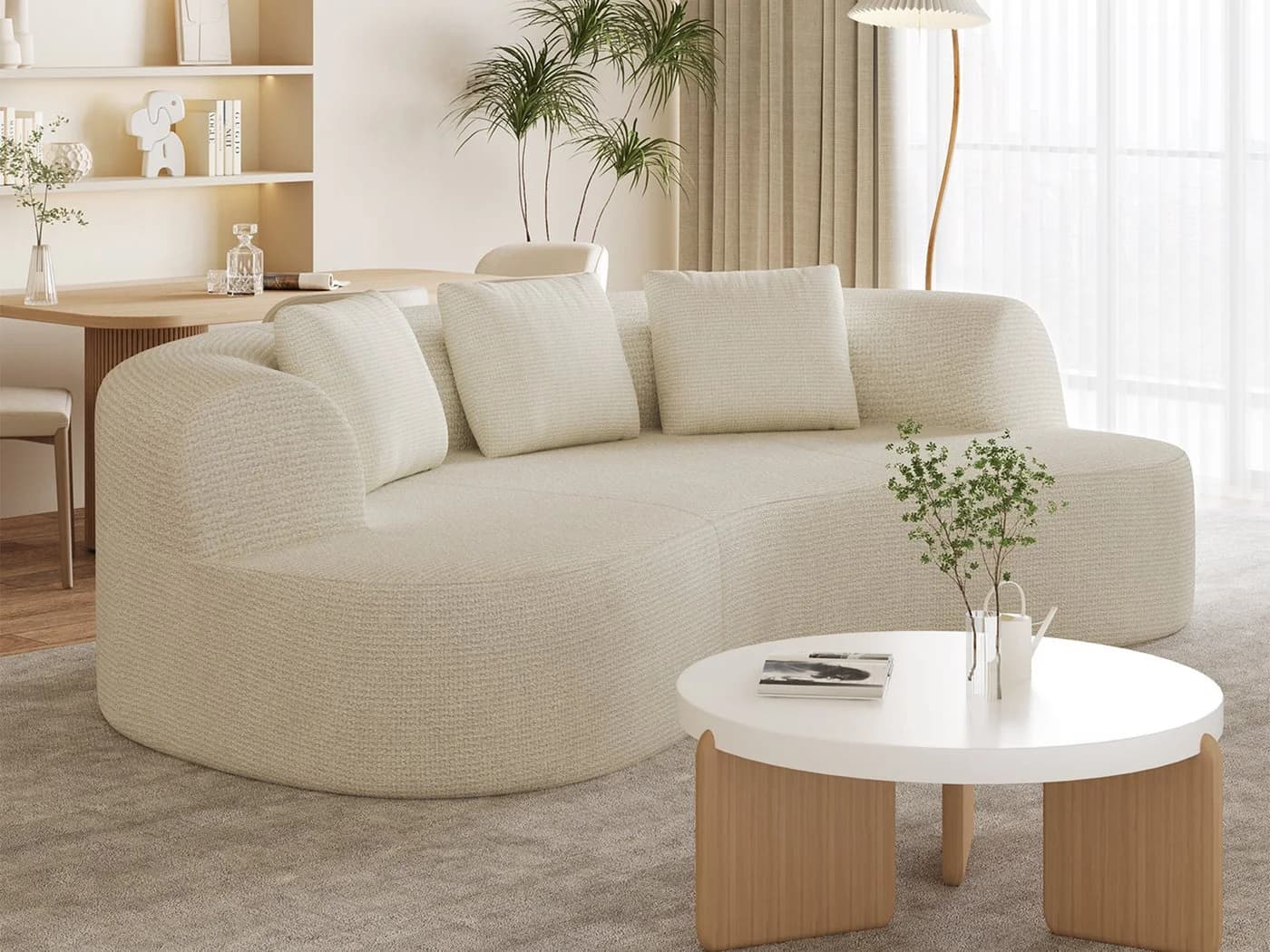 Lexzurn Sofa Schlafsofa Bella Cord Sofa Bettfunktion - Bild 2