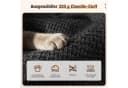 Lexzurn 3-Sitzer Schlafsofa Schwarz Chenille mit Zierkissen Bild 4