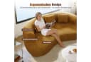 Lexzurn Schlafsofa 3-Sitzer Chenille Beige Bild 1