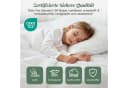 Lexzurn Bettwäsche Set 3-teilig Bügelfrei Cremeweiß Polycotton Bild 1