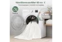 Lexzurn Bettwäsche Set 3-teilig Bügelfrei Cremeweiß Polycotton Bild 5