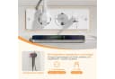 Lexzurn Schminktisch mit LED-Beleuchtung, Steckdosen und USB-Ports Bild 4