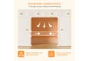 Lexzurn Schminktisch mit LED-Beleuchtung, Steckdosen und USB-Ports Bild 5