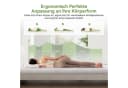 Lexzurn Memory-Schaum Topper mit Wellenstruktur und rutschfester Unterseite Bild 3