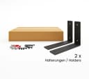 HEVVA Wandregalhalter 2x Regalwinkel 10/15/20/25/30 cm - L-förmige Regalträger Bild 1