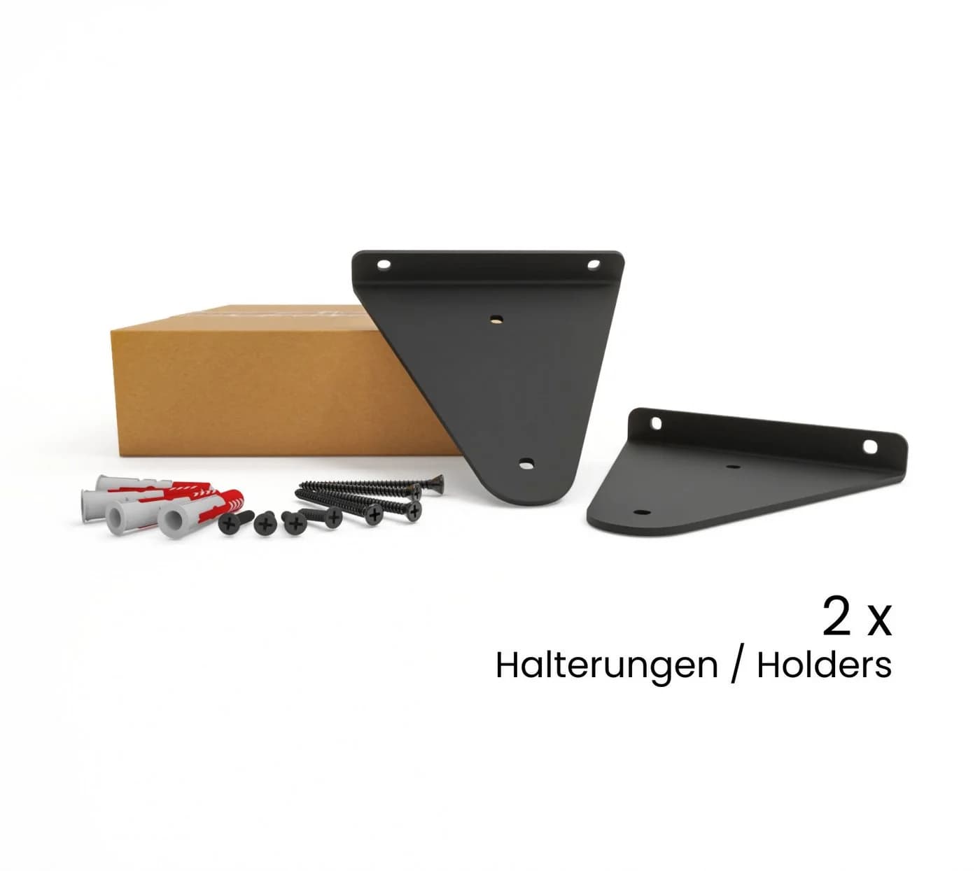 HEVVA Wandregalhalter 2x Regalhalter Set