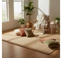 Elegant Floors Rechteckiger Jute Teppich Natur Handgefertigt Boho Bild 3