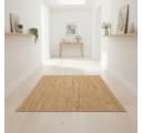 Elegant Floors Rechteckiger Jute Teppich Natur Handgefertigt Boho Bild 5