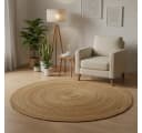 Elegant Floors Runder Jute-Teppich Natur Boho Skandi Bild 2