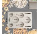 PEGSEN Couchtablett Set 5-tlg. mit 4 Glasschalen & Deckel als Tablett Bild 3