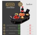 PEGSEN Couchbar Snackbox aus Birkenholz mit 4 Glasschalen Bild 5