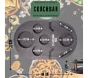 PEGSEN Weinbar Couchbar mit 4 Glasschalen & Halterungen Birkenholz Bild 5