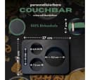 PEGSEN Couchbar YOLO mit 2 Glasschalen, Multiplex Birkenholz Schwarz Bild 3