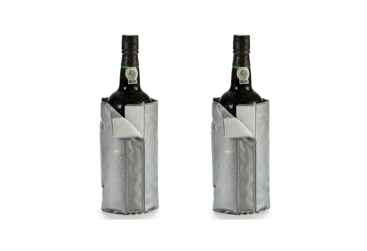 TSB Werk Wein- und Sektkühler 2er Set Silber - Bild 2