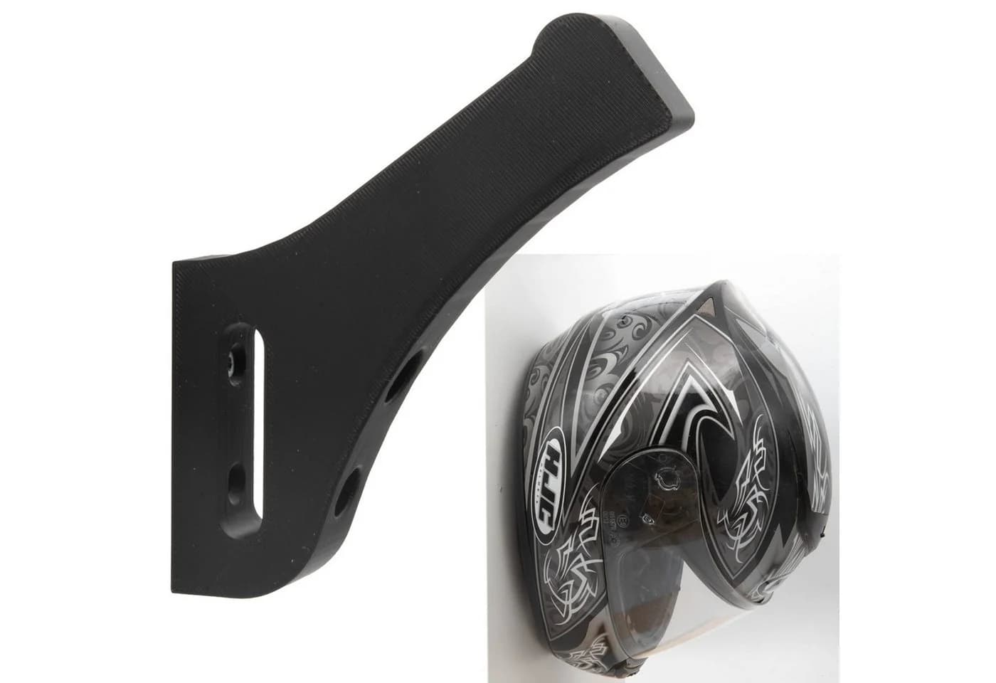 TSB Werk Kleiderhaken Helmhalter Helm Halter Helmhaken Wandhalterung Motorradhelm Halterung Wandhaken - Bild 2