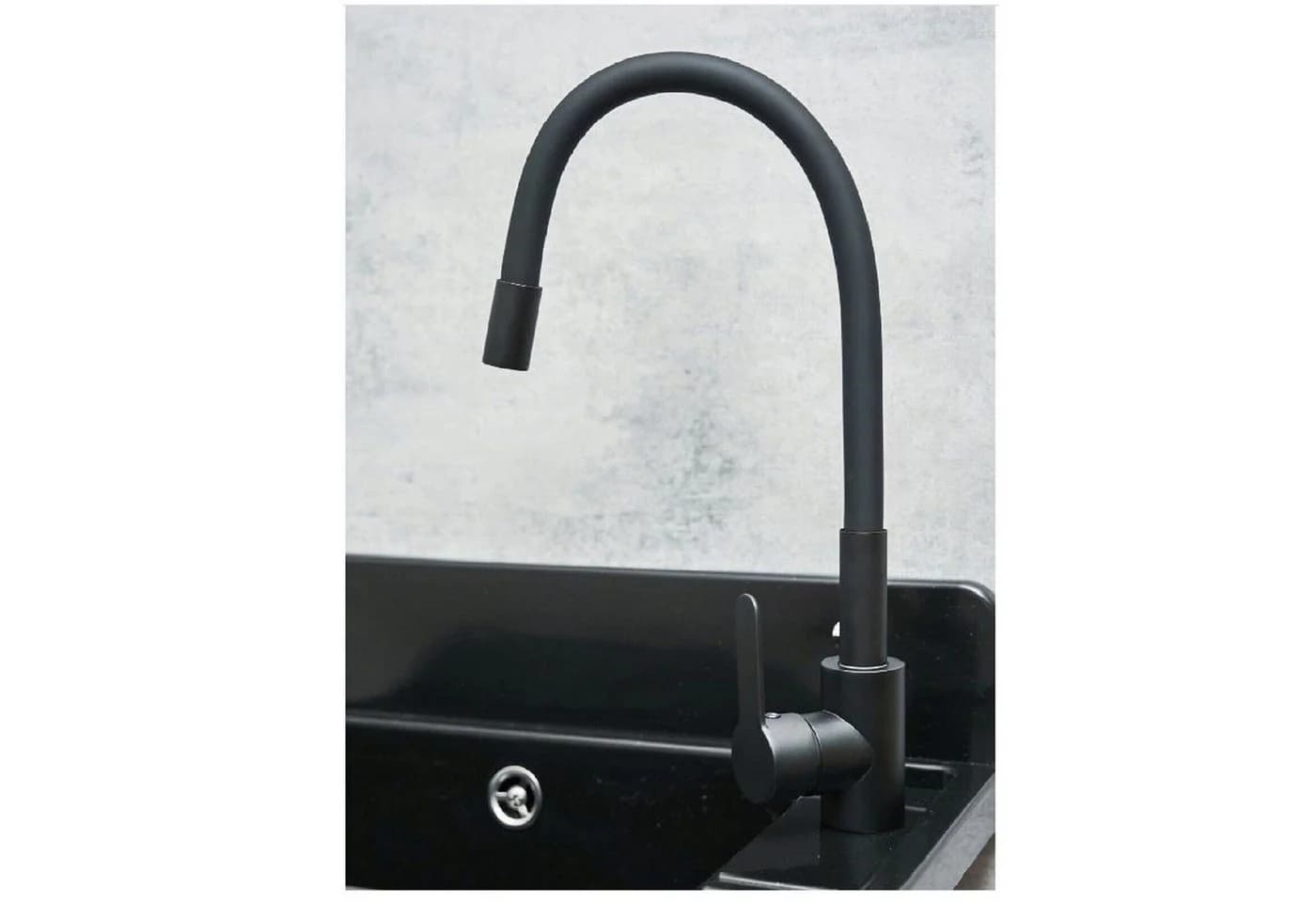 QLS Waschtischarmatur FLEX 2000 Schwarz Flexibler Auslauf - Bild 5