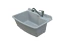 QLS Waschbecken Grau mit Armatur und Siphon Bild 2