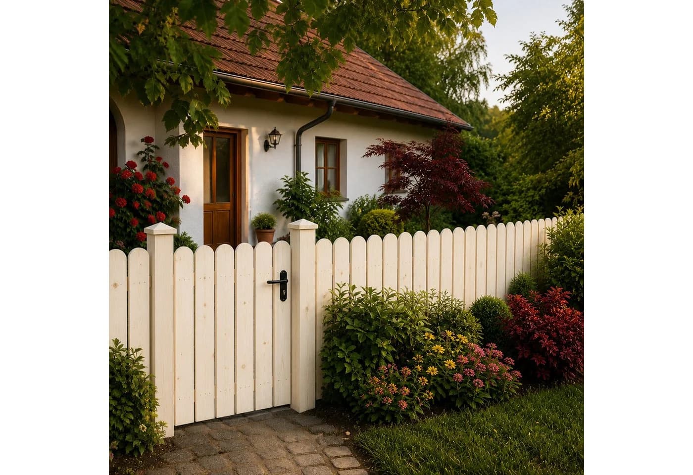 QLS Zaunlatte 120 cm Kiefer Fichte Gehobelt Gartenzaun - Bild 3